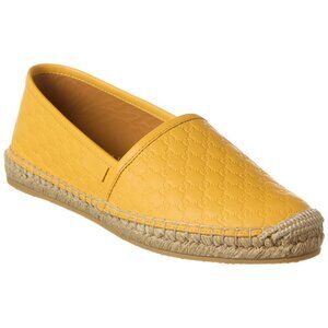 NIB Gucci GG microguccissima yellow leather espadrille IT 38.5/ US 8- 8.5